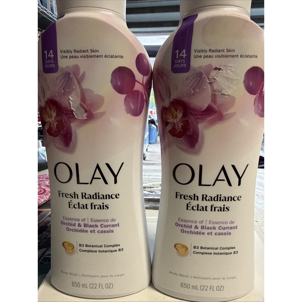 Olay Fresh Outlast Body Wash Women Orchid Black Currant 22 Oz 2pack